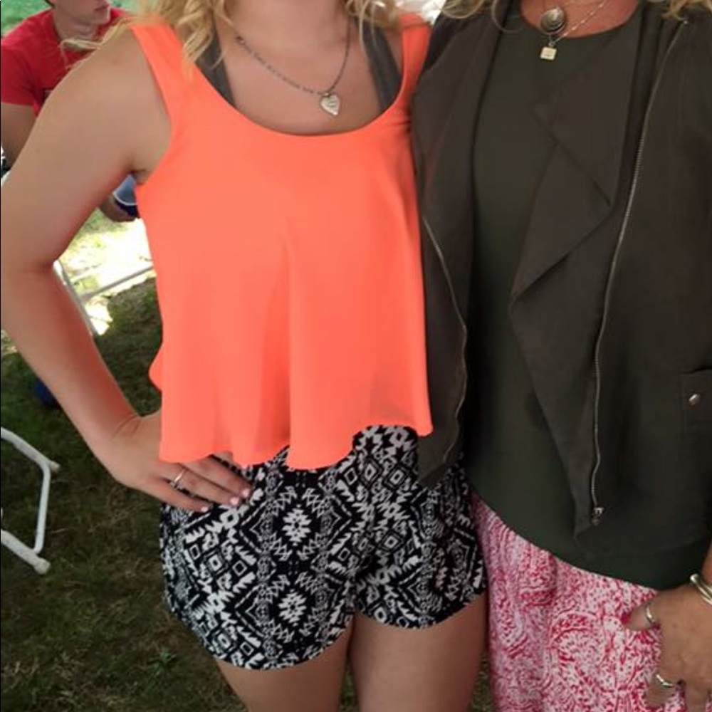 Orange \ Patterned Romper